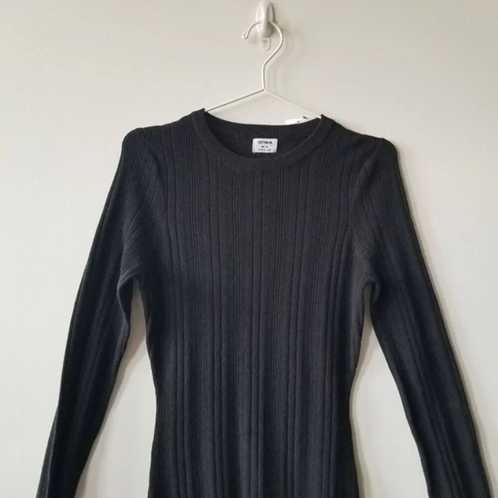 Cotton On Black Knit Mini  Dress size Medium